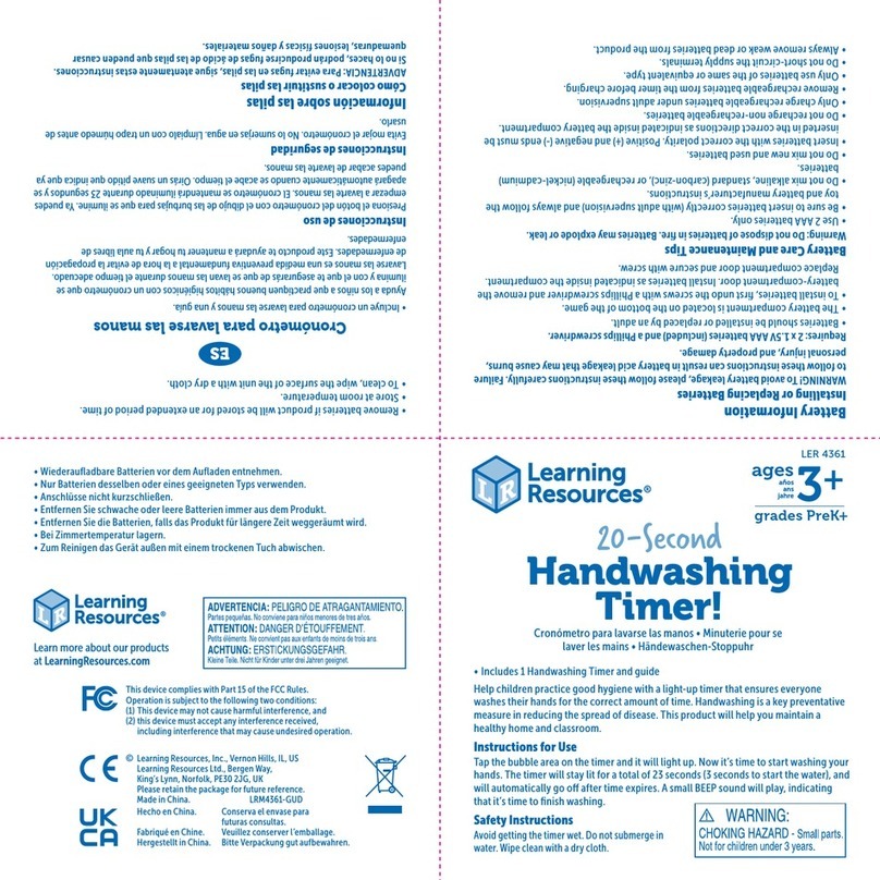 Learning Resources LER 4361 User manual
