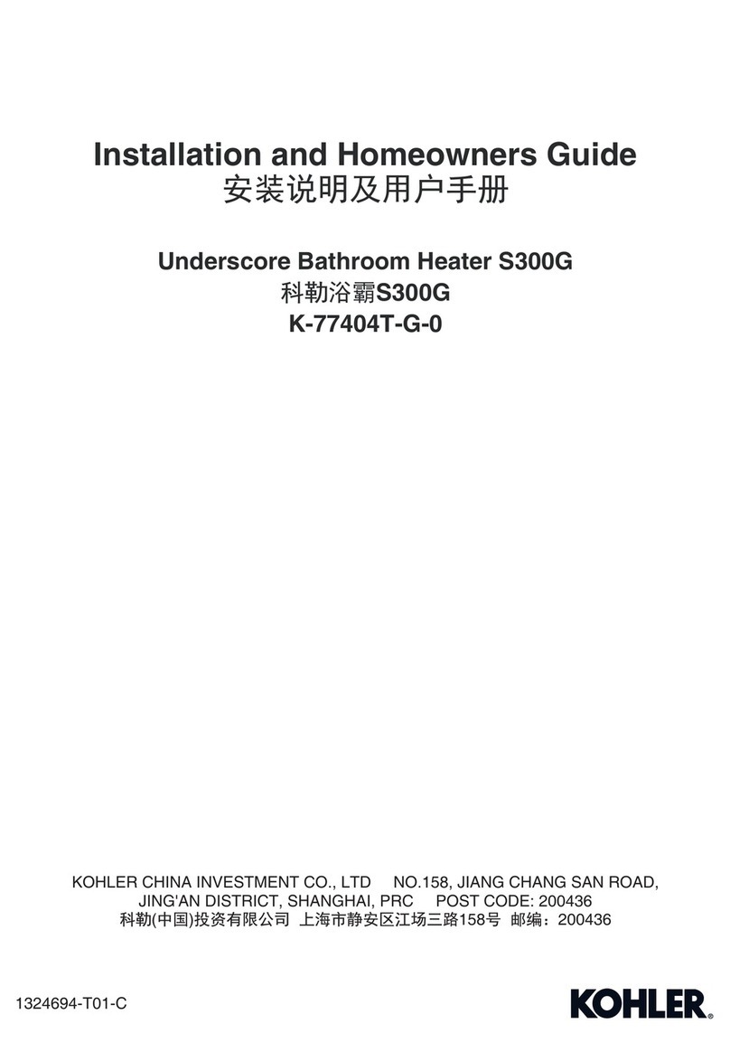 Kohler S300G User manual Kohler S300G User manual