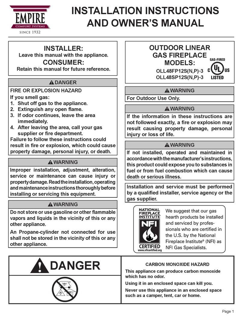 Empire Comfort Systems OLL48FP12SN-3 Installation instructions and owner's manual Empire Comfort Systems OLL48FP12SN-3 Installation instructions and owner's manual