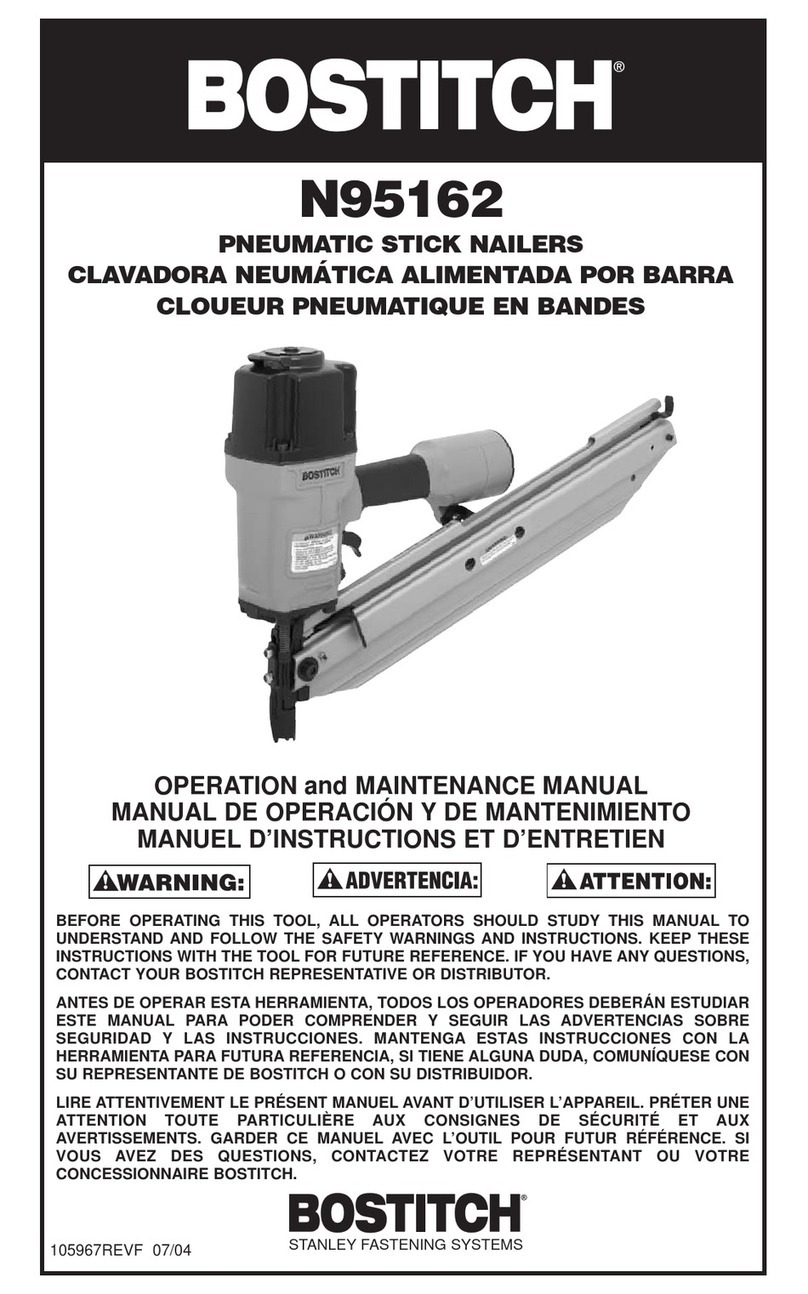 Bostitch N95162 Operation and maintenance manual