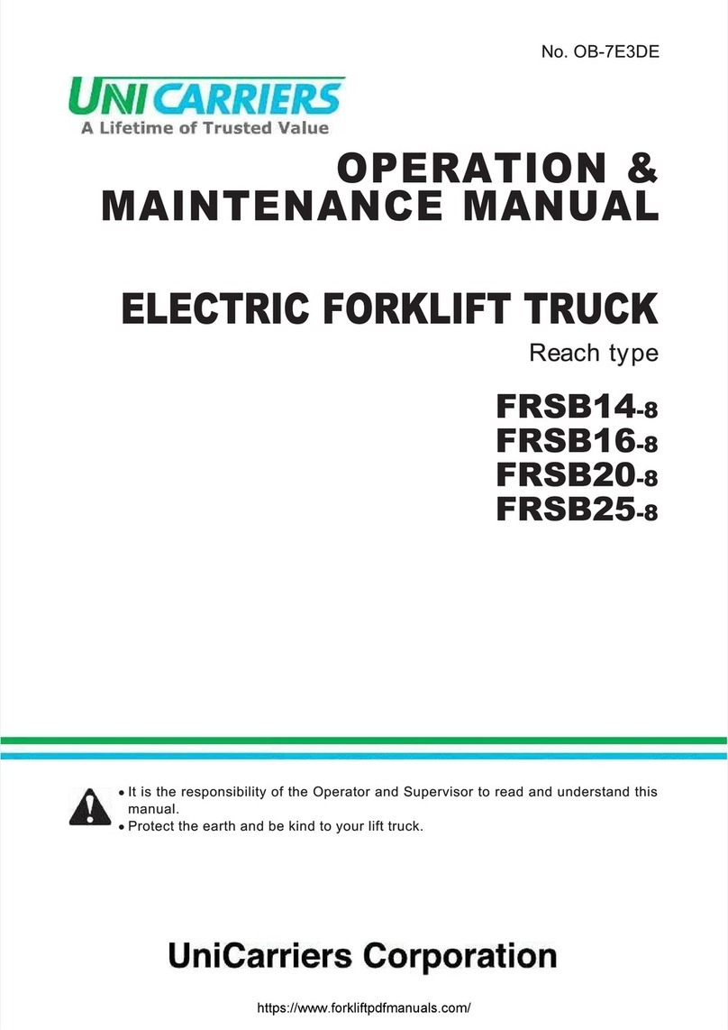 UniCarriers FRSB14-8 Operation & maintenance manual