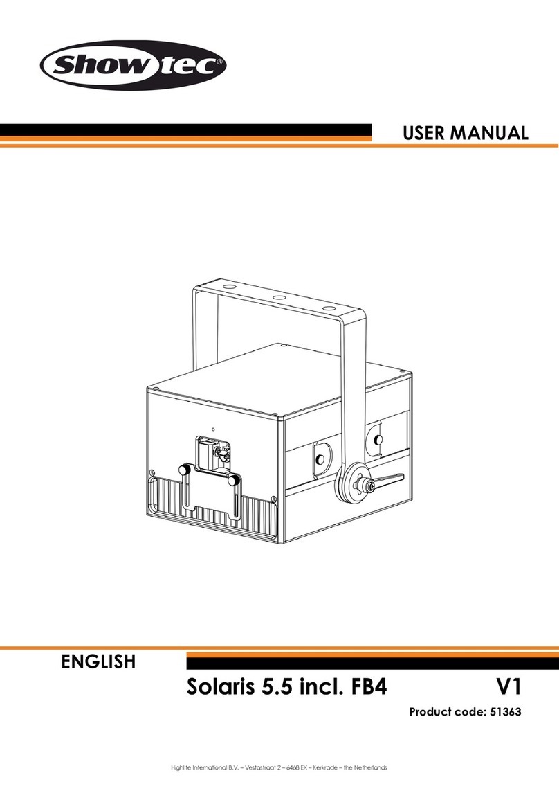 Show Tec Solaris 5.5 incl. FB4 User manual