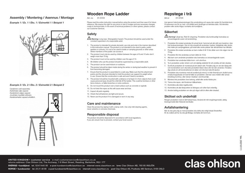 Clas Ohlson 31-5724 User manual