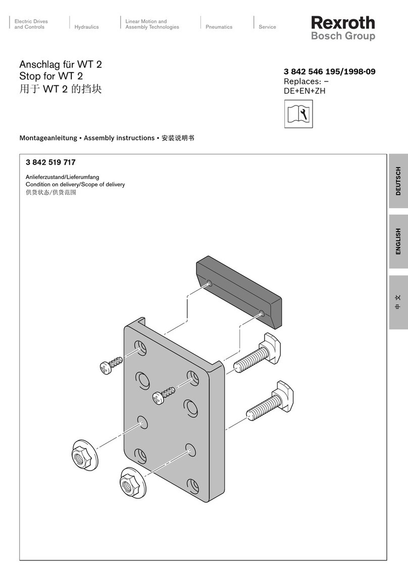 Bosch Rexroth WT 2 User manual