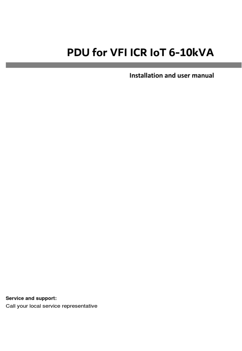 PowerWalker PDU for VFI ICRS IoT 10kVA 3-1 User manual