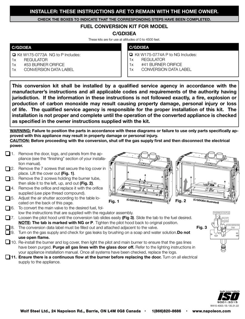 Napoleon Oakville GDI3EA User manual Napoleon Oakville GDI3EA User manual