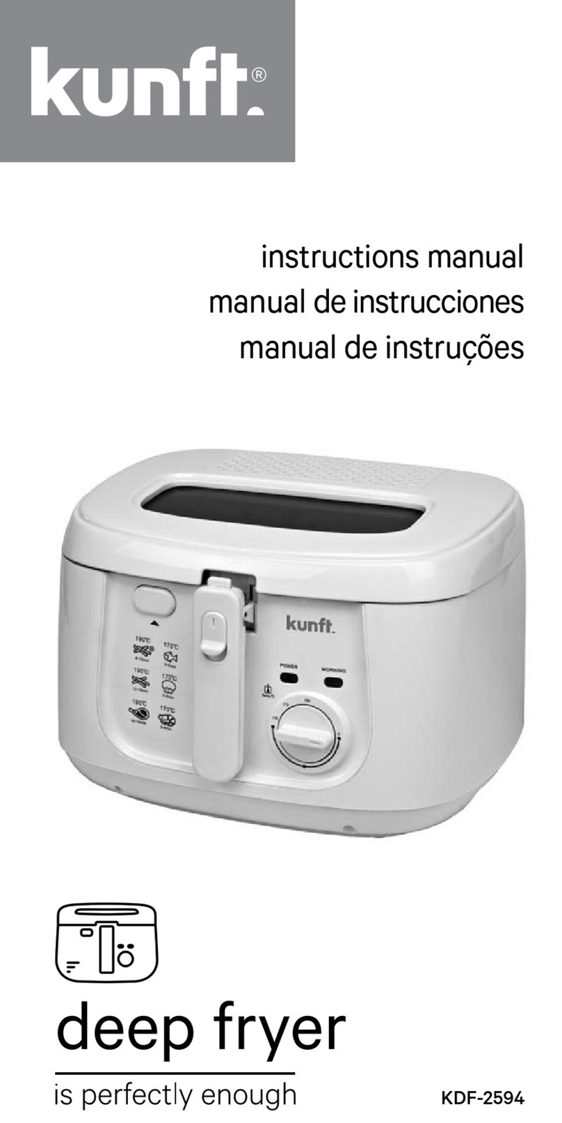 Kunft KDF-2594 instruction manual