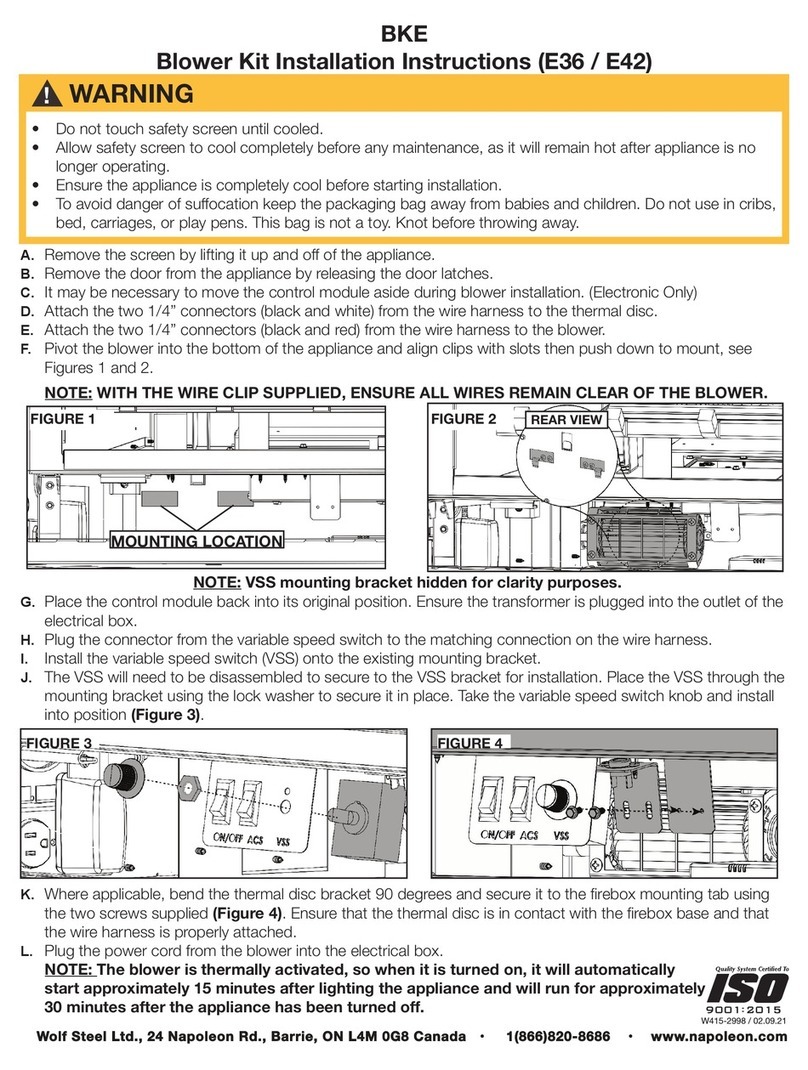 Napoleon BKE User manual Napoleon BKE User manual