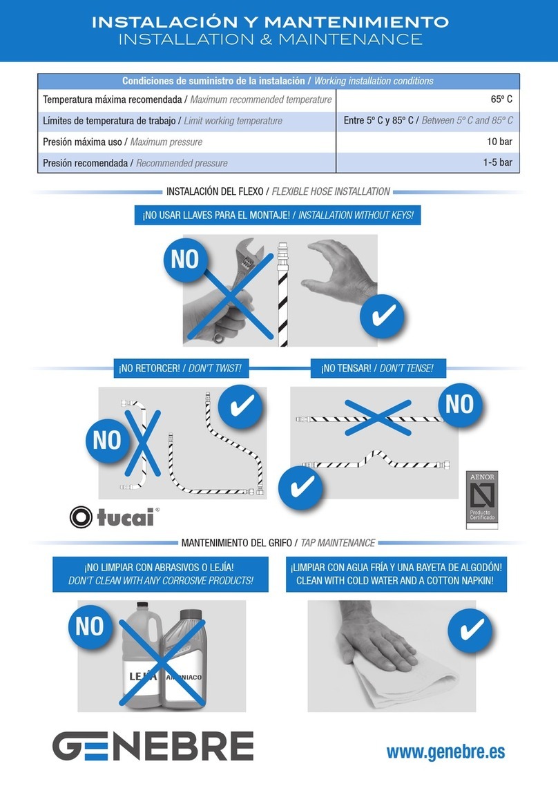 Genebre SIGMA 013669 Maintenance and service guide
