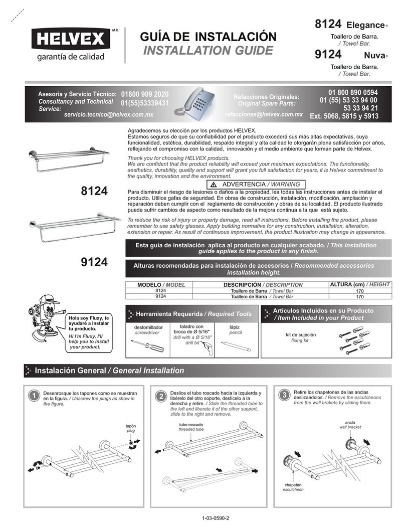 Helvex Elegance 8124 installation guide