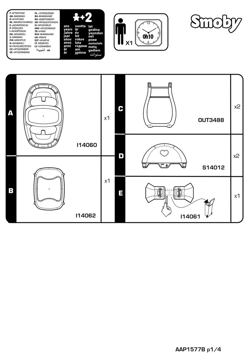 Smoby BN TWIN HIGHCHAIR Assembly instructions