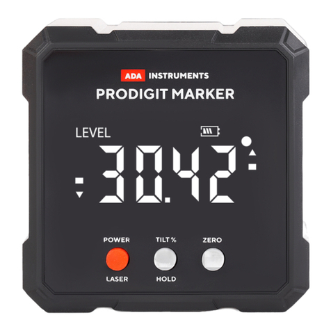 ADA INSTRUMENTS PRODIGIT MARKER User manual ADA INSTRUMENTS PRODIGIT MARKER User manual