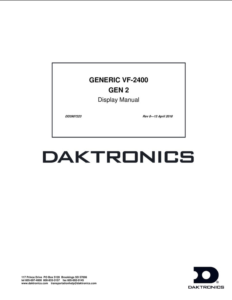 Daktronics VF-2400 GEN 2 Series User manual