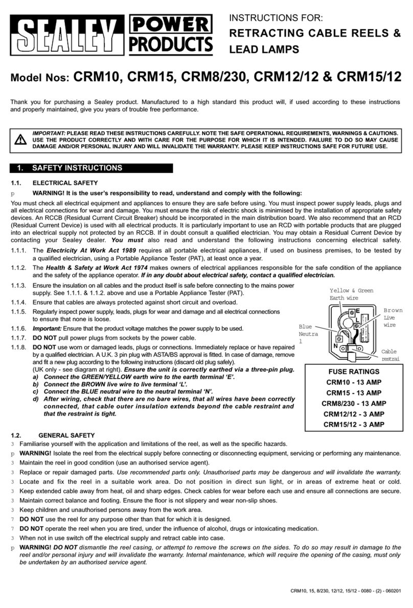 Sealey CRM10 instructions