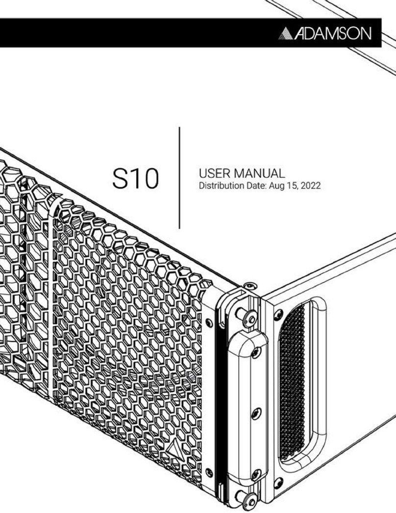 Adamson S-SERIES User manual