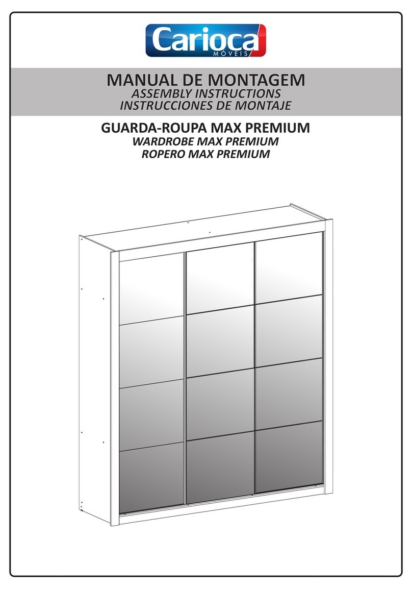 Carioca Moveis WARDROBE MAX PREMIUM Assembly instructions
