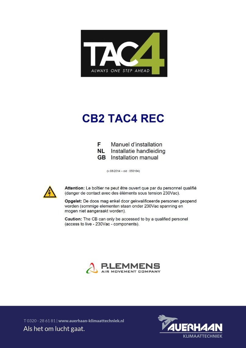 P.LEMMENS CB2 TAC4 REC installation manual