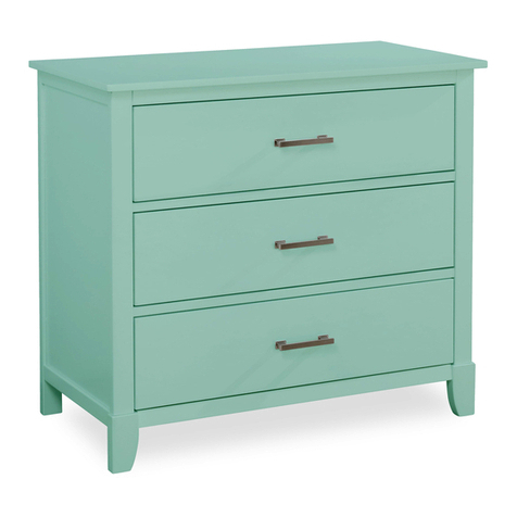 Dream On Me UNIVERSAL THREE DRAWERS DRESSER User manual Dream On Me UNIVERSAL THREE DRAWERS DRESSER User manual