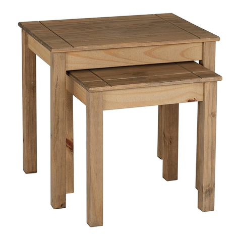 Seconique Furniture Tortilla Nest of 2 Tables Assembly instructions Seconique Furniture Tortilla Nest of 2 Tables Assembly instructions