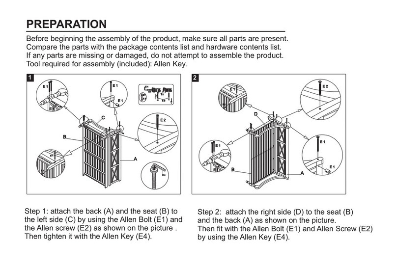 Safavieh Outdoor Pasadena PAT6724 quick start guide Safavieh Outdoor Pasadena PAT6724 quick start guide