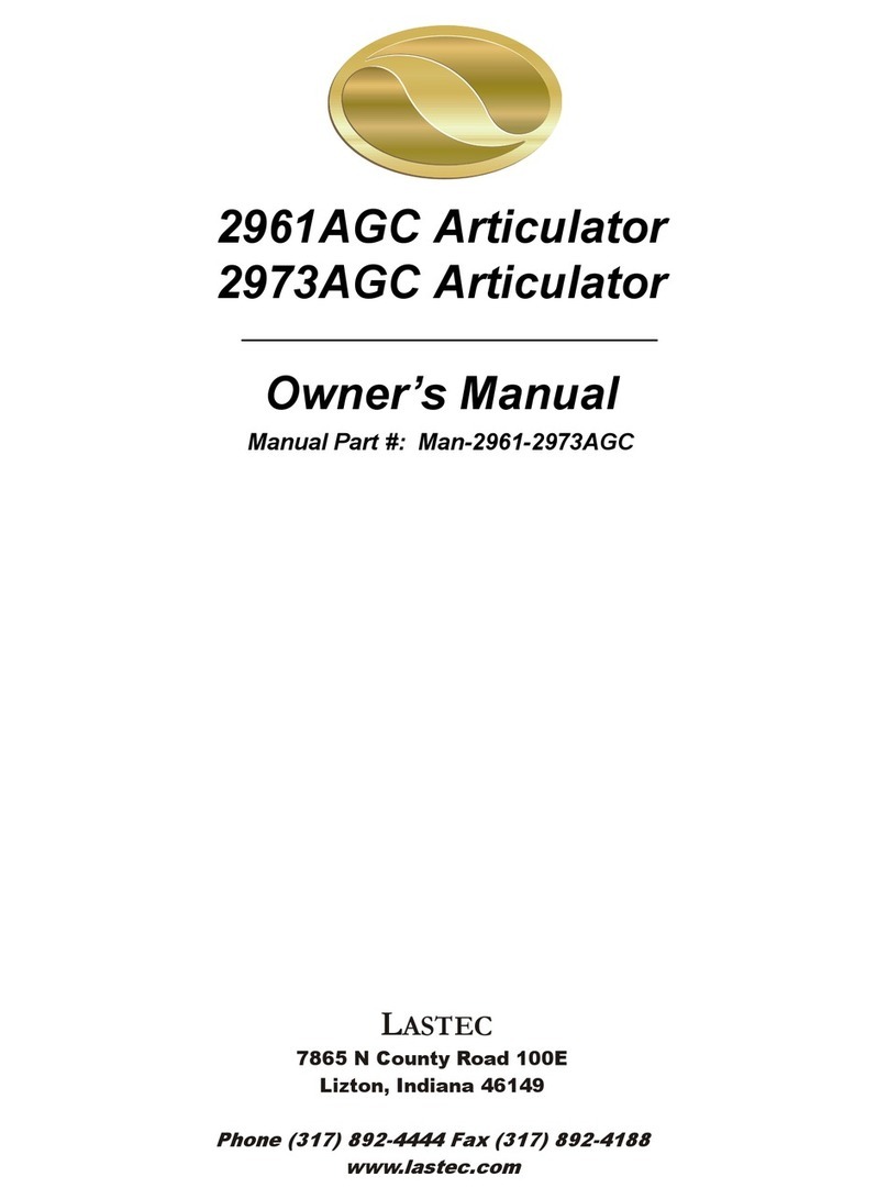 Lastec 2961AGC owner's manual