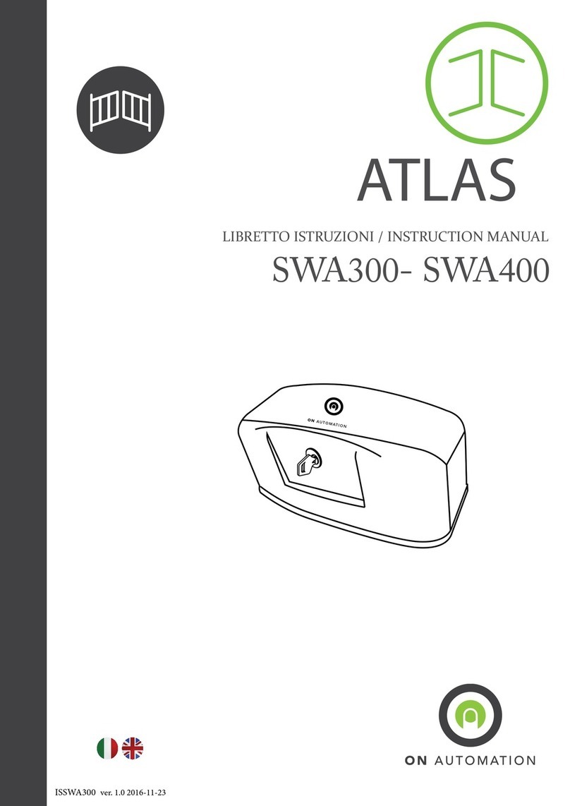 On Automation ATLAS SWA300 instruction manual