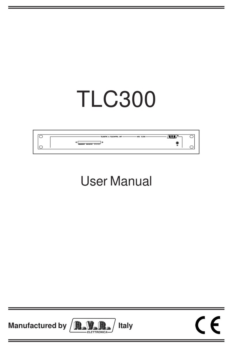 R.V.R. Elettronica TLC300 User manual