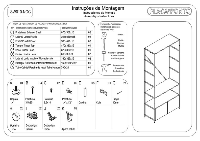 Placa & Ponto SW010-NOC Assembly instructions