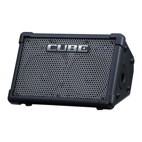 Roland CUBE-STEX Operating and maintenance manual Roland CUBE-STEX Operating and maintenance manual