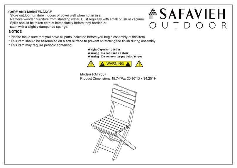 Safavieh Outdoor Blison PAT7057 quick start guide