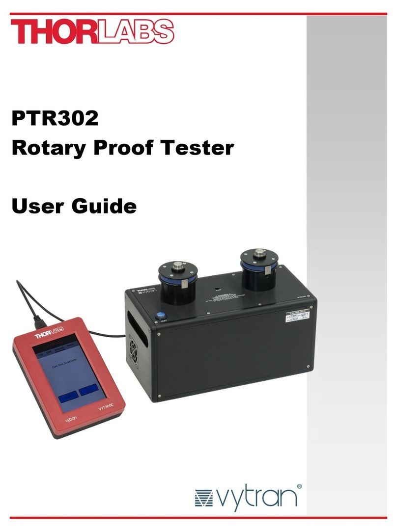 THORLABS PTR302 user guide