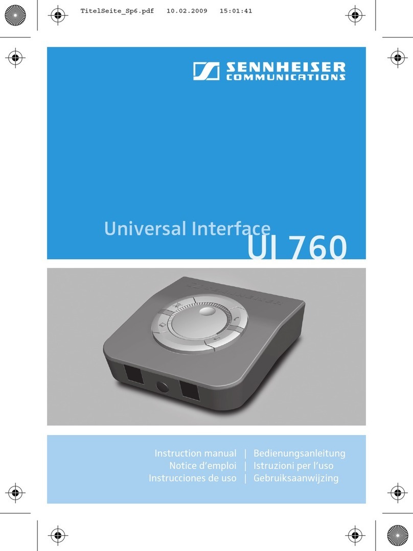 Sennheiser UI 760 User manual