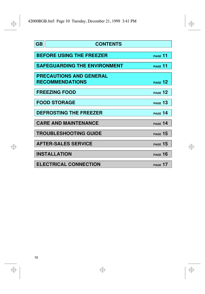 Whirlpool AFG522CH User manual