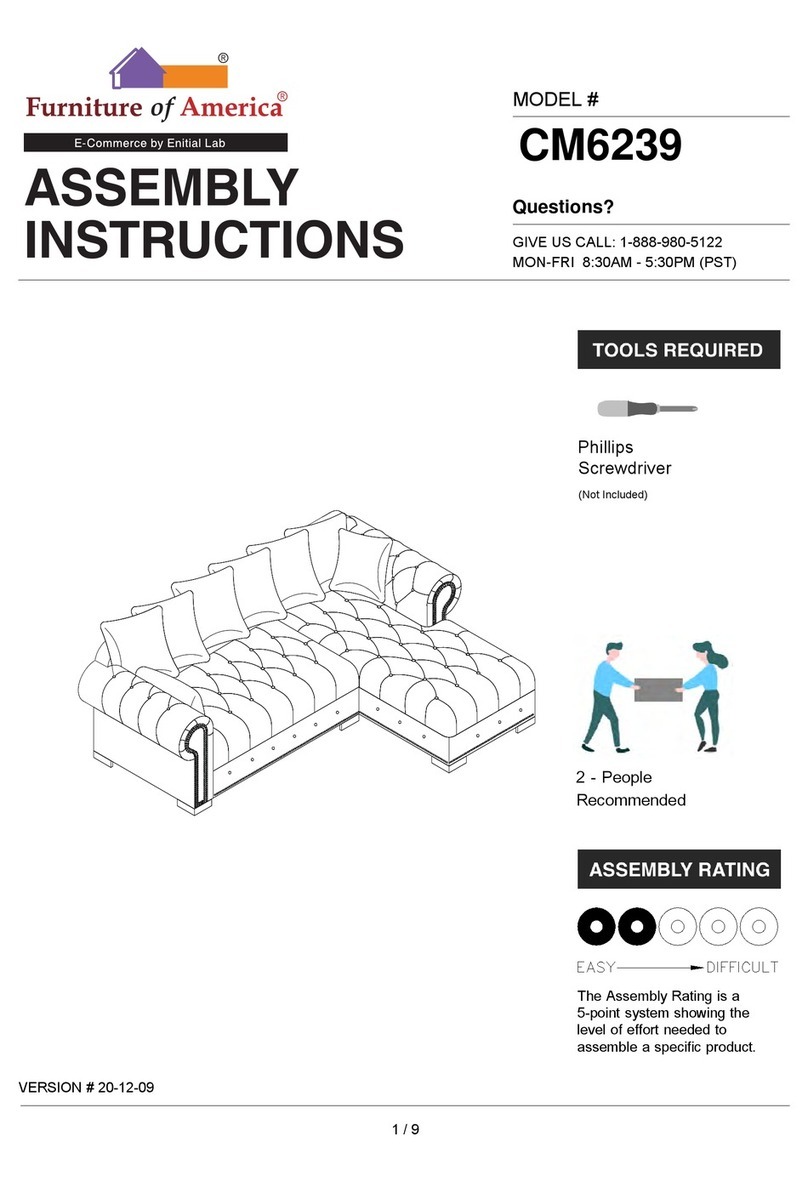 Enitial Lab Furniture of America CM6239 Assembly instructions