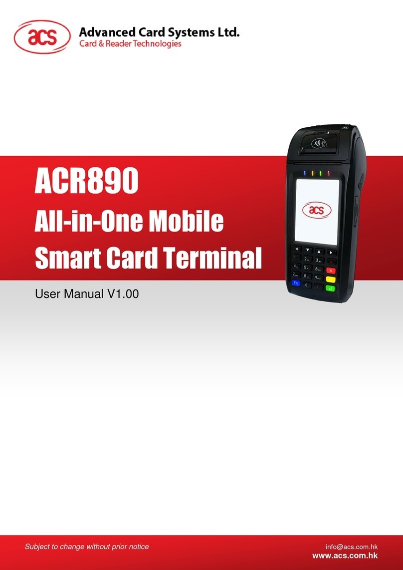 Advanced Card Systems ACR890 User manual