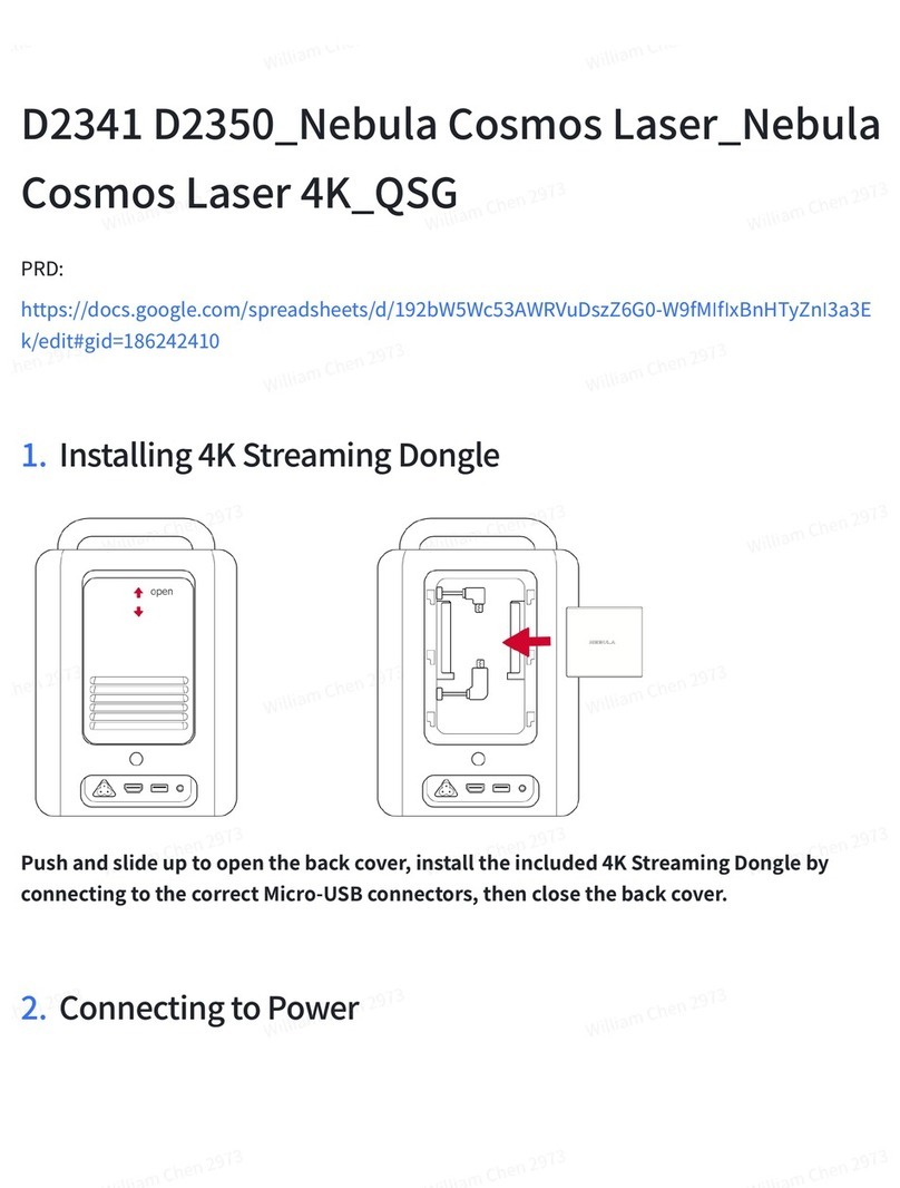 Nebula D2341 quick start guide