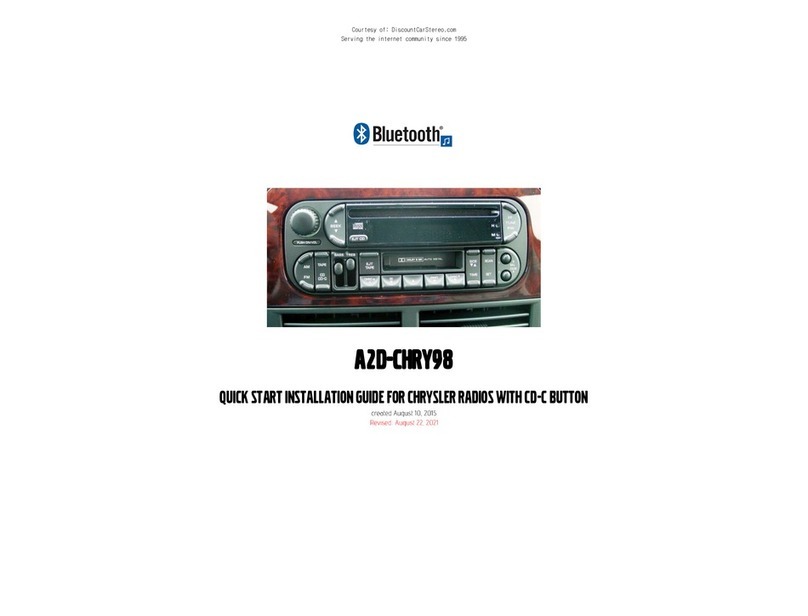 Discount Car Stereo A2D-CHRY98 Quick start installation guide
