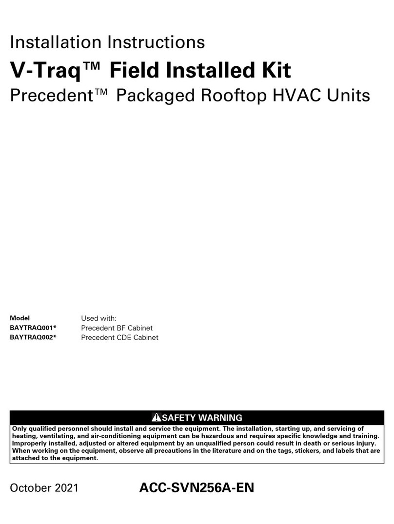 Trane Technologies V-Traq BAYTRAQ001 Series installation instructions