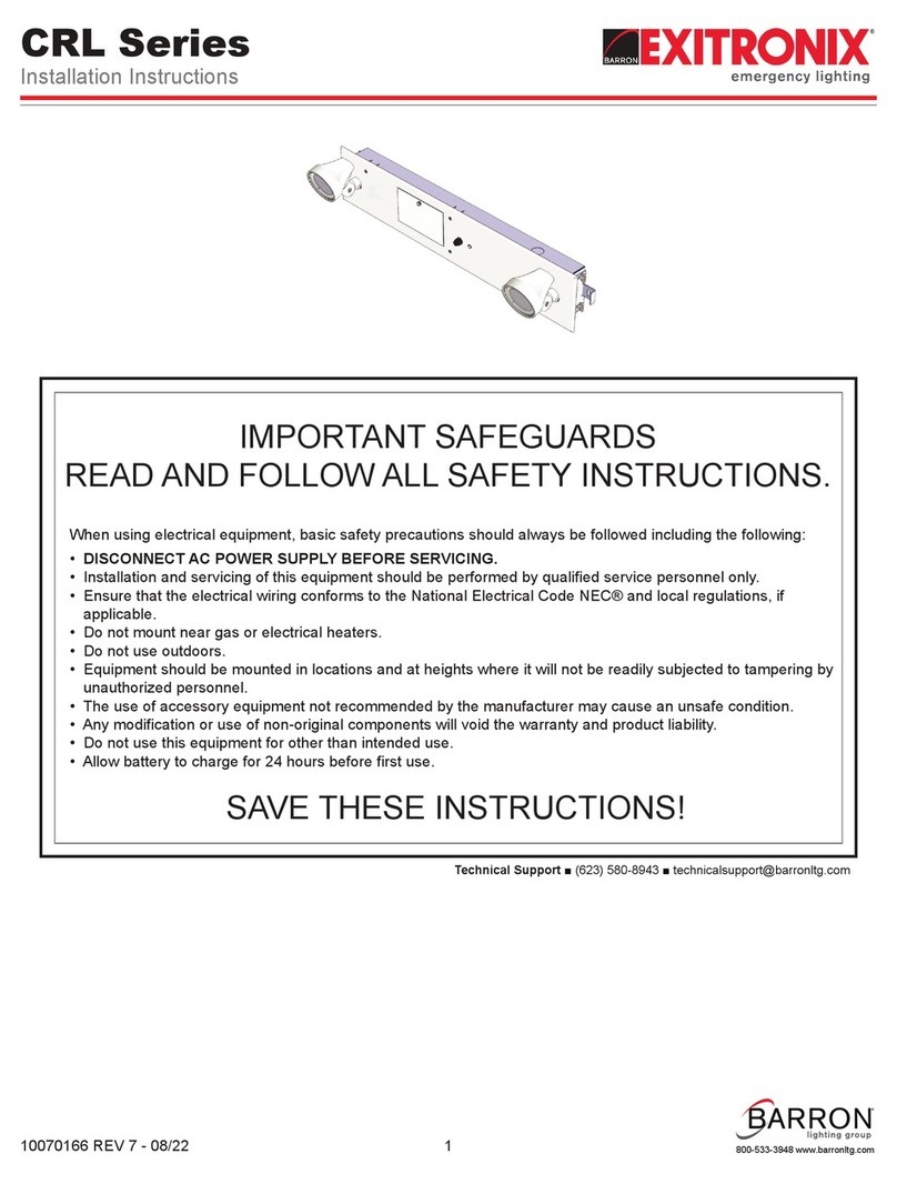 BARRON EXITRONIX CRL Series User manual