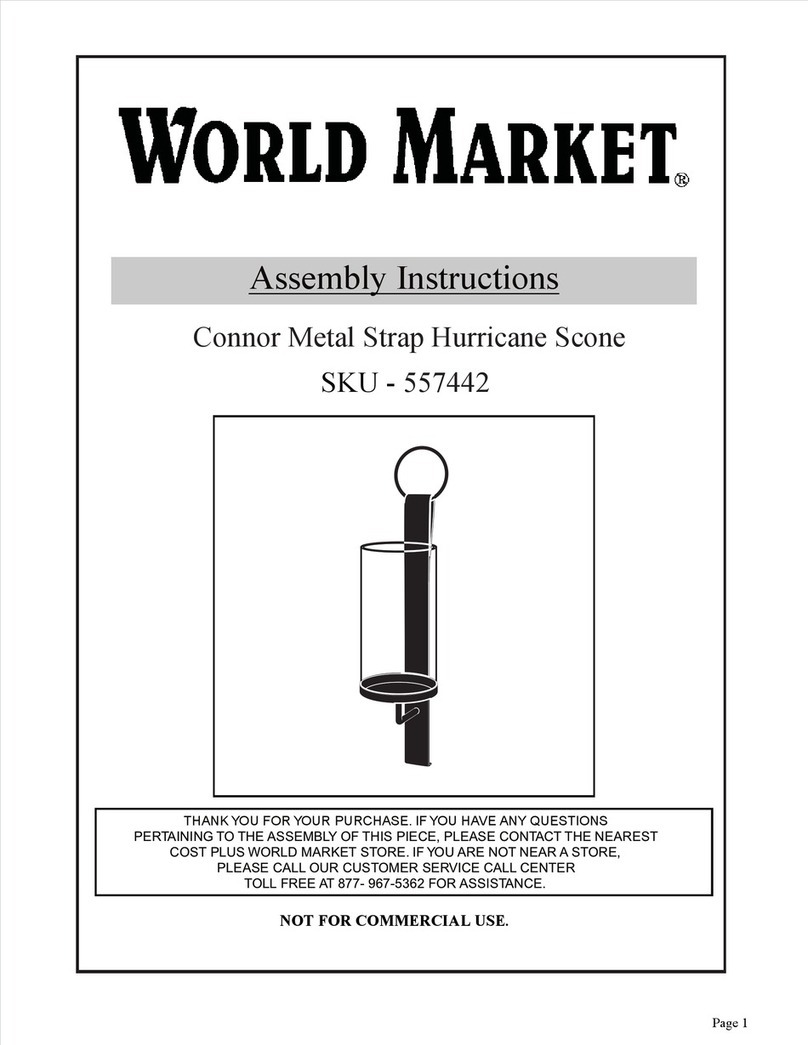 World Market Connor 557442 Assembly instructions