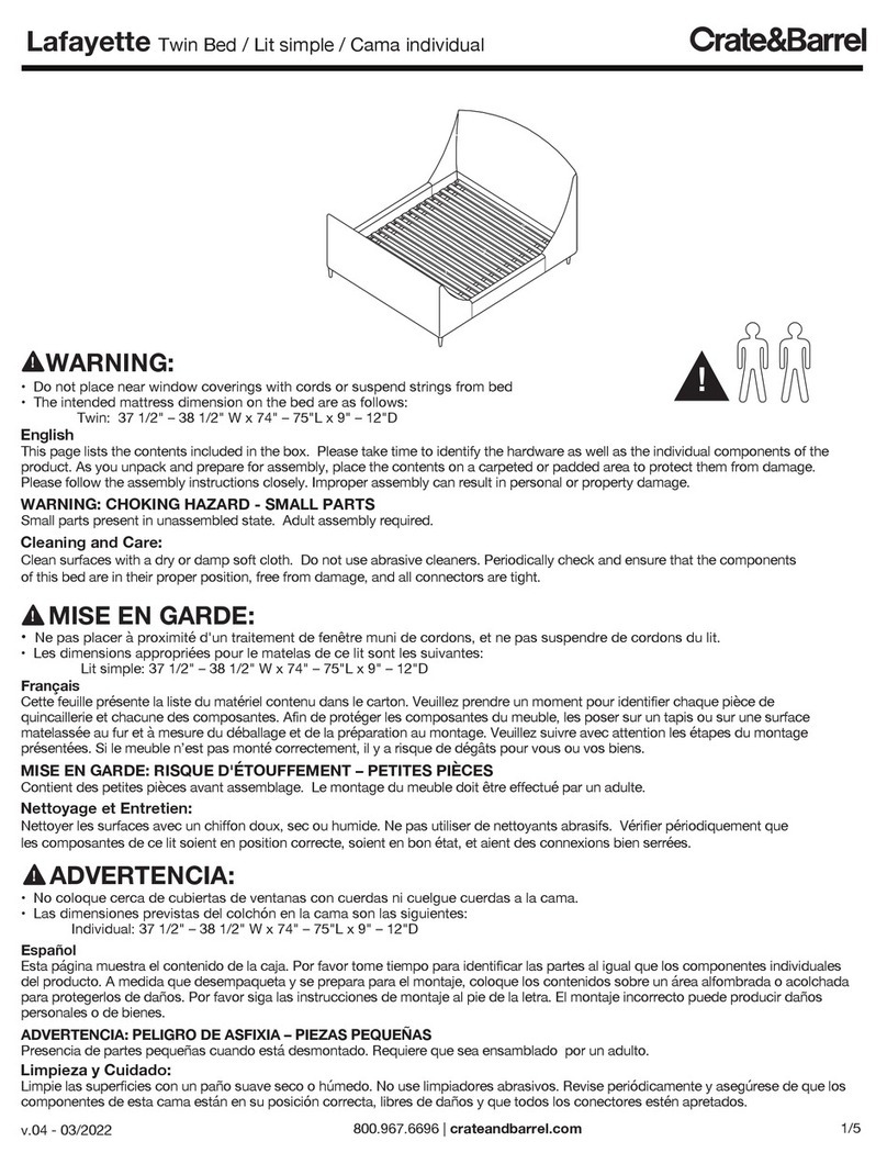 Crate&Barrel Lafayette User manual
