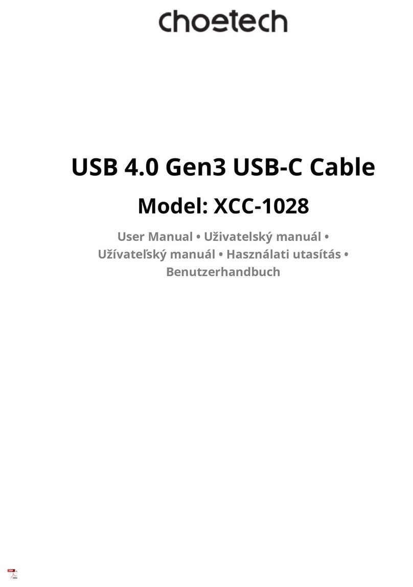 Choetech XCC-1028 User manual