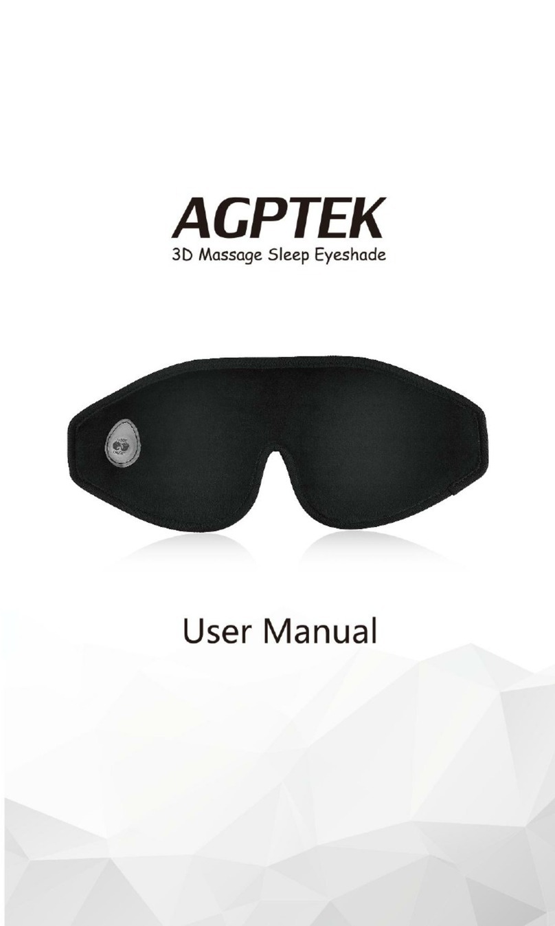AGPtek 3D Massage Sleep Eyeshade user manual