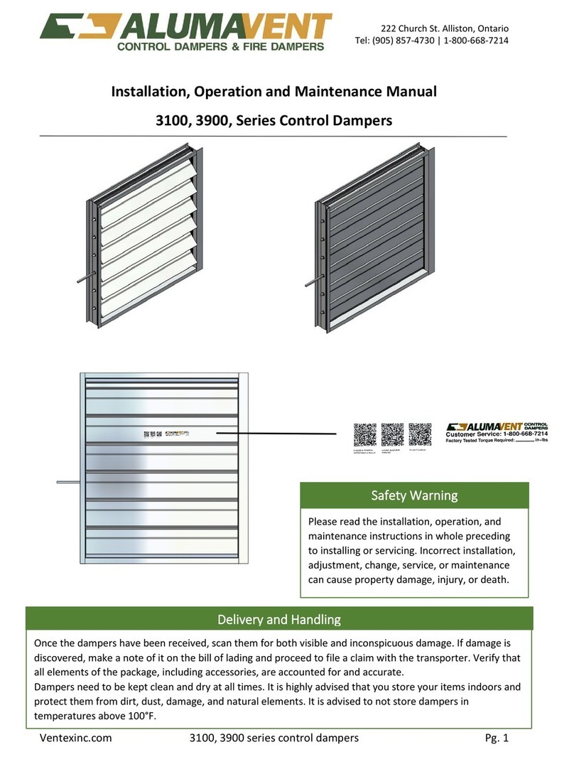 ALUMAVENT 3100 Series Installation, operation and maintenance manual