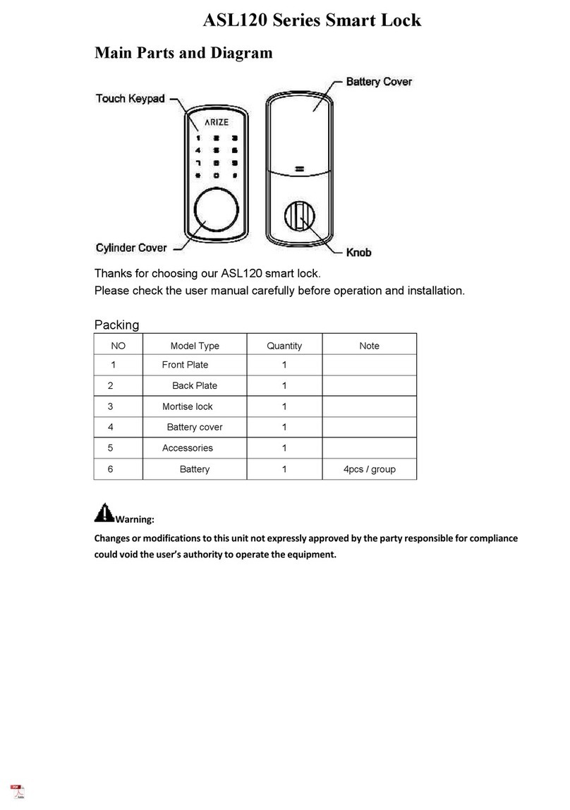 Arize ASL120 Series User manual
