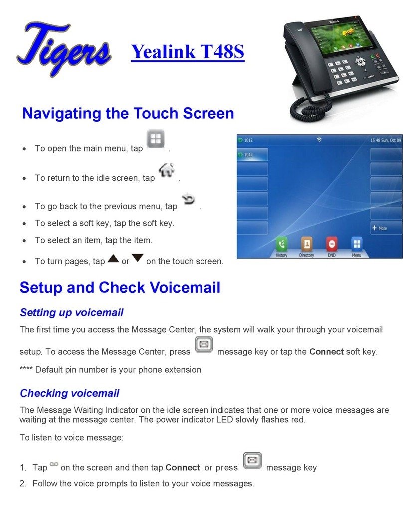 Yealink T48S Skype For Business Edition manual