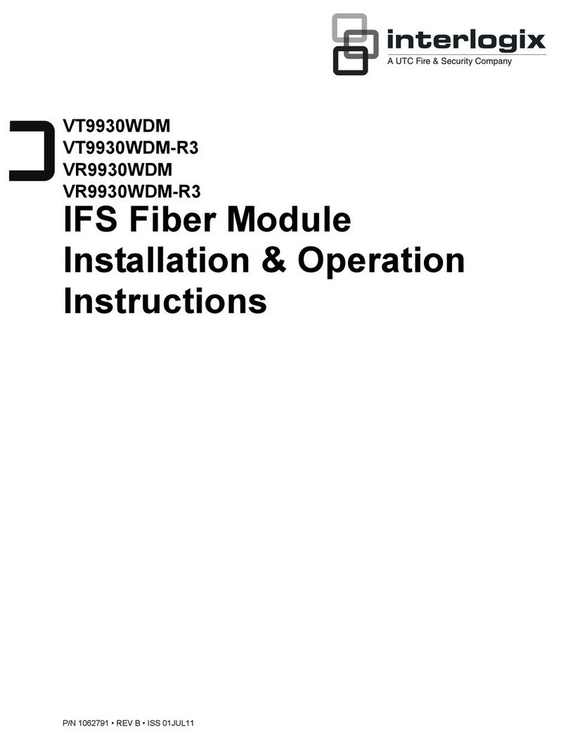 UTC Fire and Security interlogix VT9930WDM Installation instructions