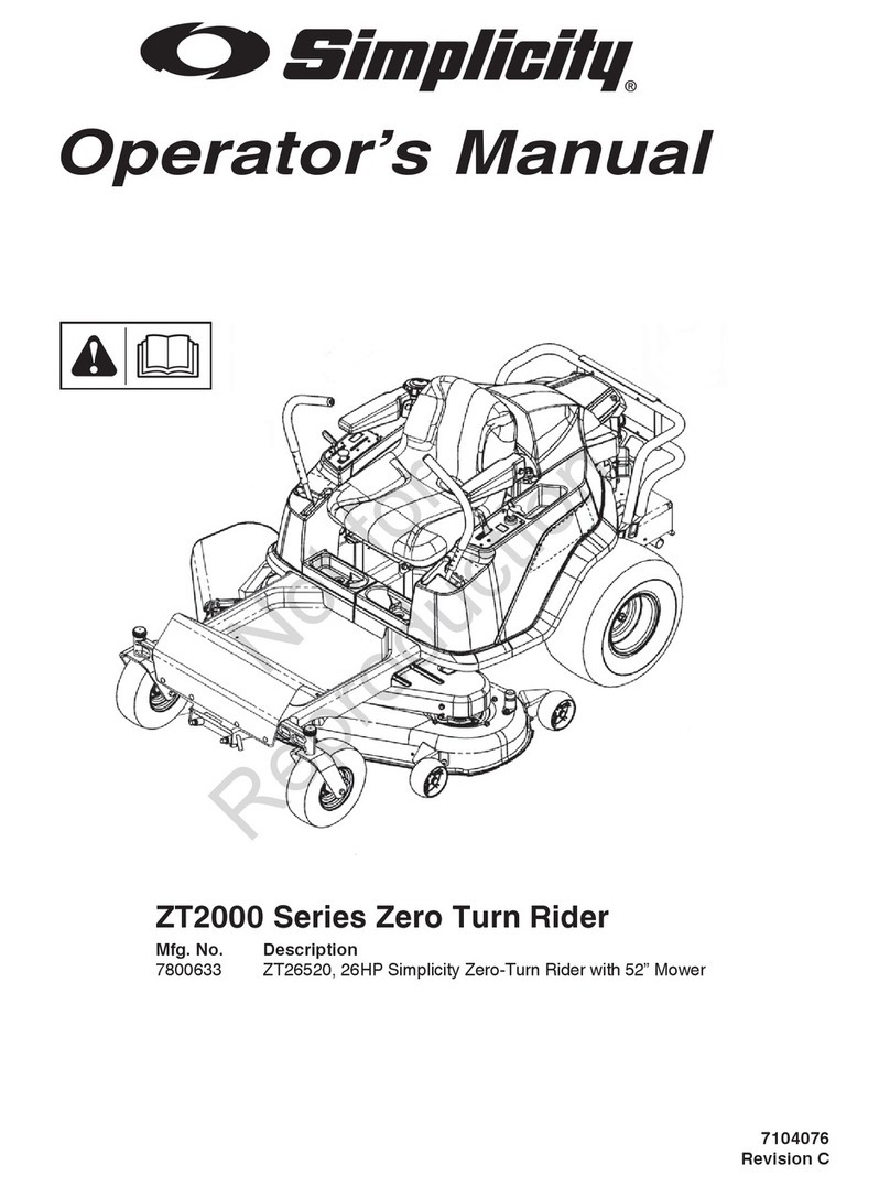 Simplicity ZT2000 Series User manual Simplicity ZT2000 Series User manual
