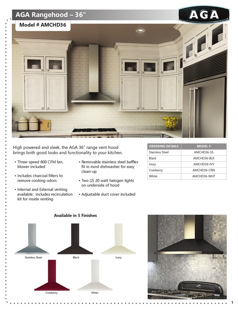 AGA AMCHD36SS User manual