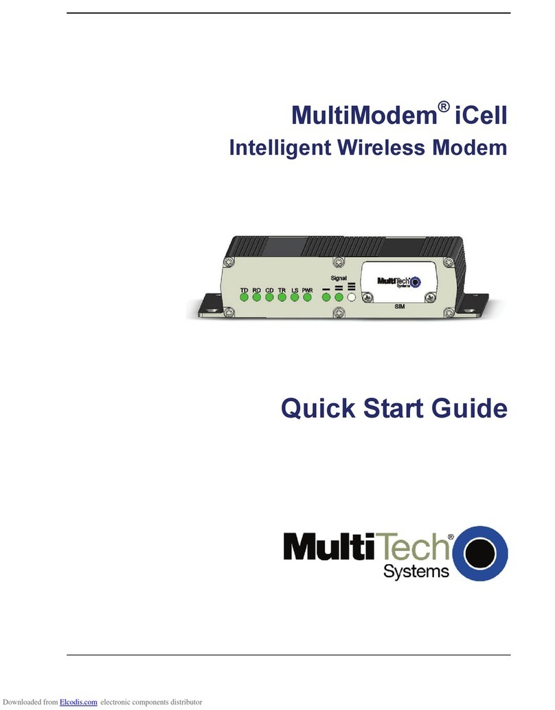 Multitech MultiModem iCell User manual Multitech MultiModem iCell User manual